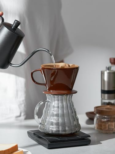 DOWAN Pour Over Coffee Dripper, Non Electric Pour Over Coffee Maker