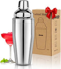 Cocktail Shaker 24oz Martini Drink Shaker with Built-In Strainer