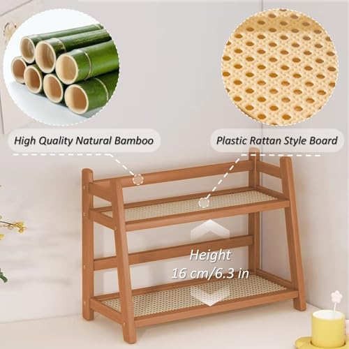 Household 2-Tier Cup Shelf Organizer, Kitchen Counter Shelf for Tea