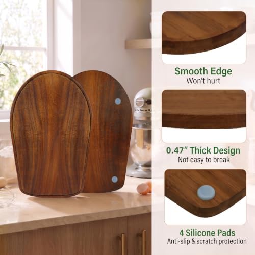 Mixer Slider Mat for KitchenAid 4.5-5 Qt Tilt-Head Stand Mixer, Acacia