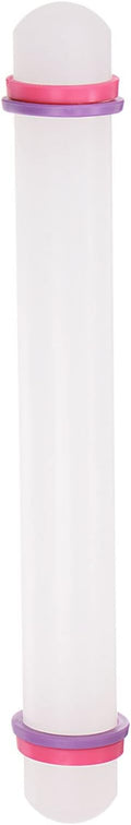 HARFINGTON Fondant Rolling Pin 9 Inch x 0.98 Inch Adjustable Guide Rings by HARFINGTON