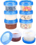 Salad Dressing Containers, [8 Pack*2 oz] Reusable Easy to Open