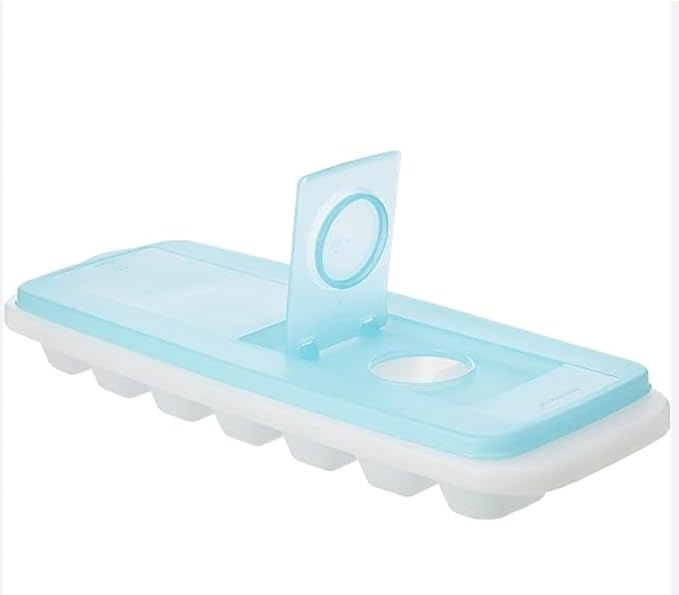 Tupperware Fresh & Pure Ice Cube Tray Flexible Silicone Bottom Blue NEW by Tupperware