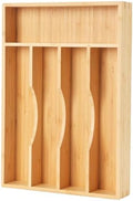 Bamboo Kitchen Drawer Organizer,9 Inch Silverware Utensil Organizer