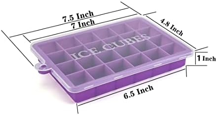 TAO CICADA Ice Cube Tray, 3 Pack Silicone Ice Cube Molds, Ice Cube