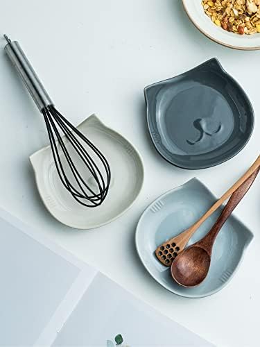 Miamolo Large Spoon Rest for Stove Top, Utensil Tray, Dishwasher Safe