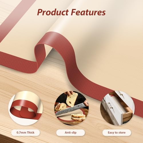 Silicone Baking Mat Set of 6, Nonstick & Reusable