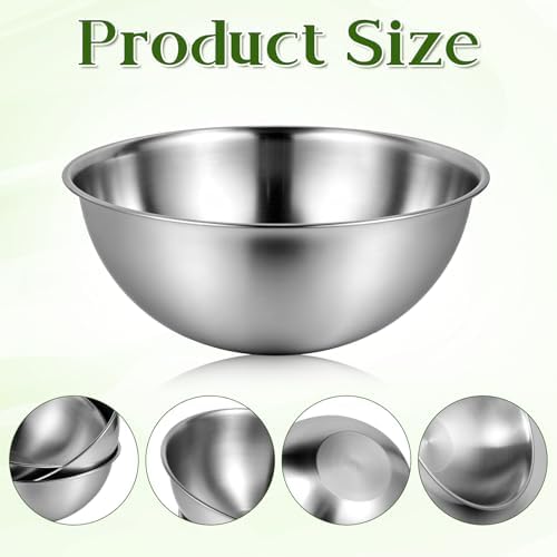 Mixing Bowl Set of 6, Thickened version Stainless Steel Mixing Bowl