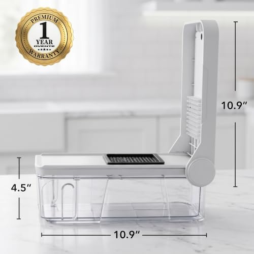 OVENTE 7-in-1 Vegetable Chopper and Mandoline Slicer