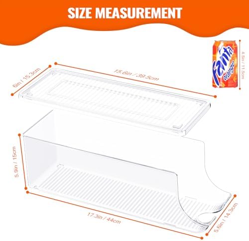 SCAVATA 2 Pack Soda Can Organizer, 12 Cans Each