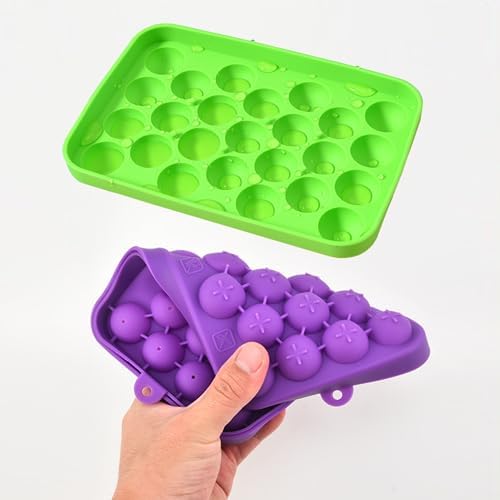 Ice Ball tray, Round Ice Trays, Pack of 2 Small Round Ice Trays