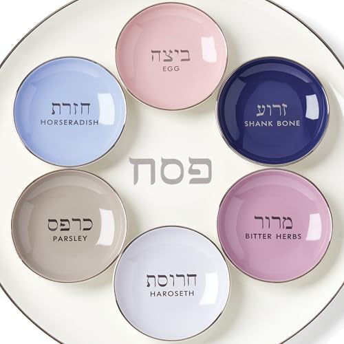 kate spade new york Oak Street Porcelain Passover Seder Plate with 6