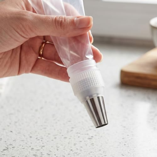 12 Pcs Plastic Piping Couplers for Piping Bags,Size S,L,M,XL