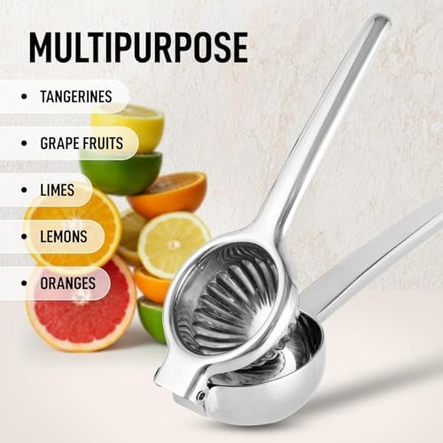 Lemon Squeezer, Large Stainless Steel Citrus Press, Zulay Kitchen
