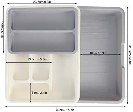 Yosoo Expandable Silverware Drawer Organizer – BPA-Free Plastic