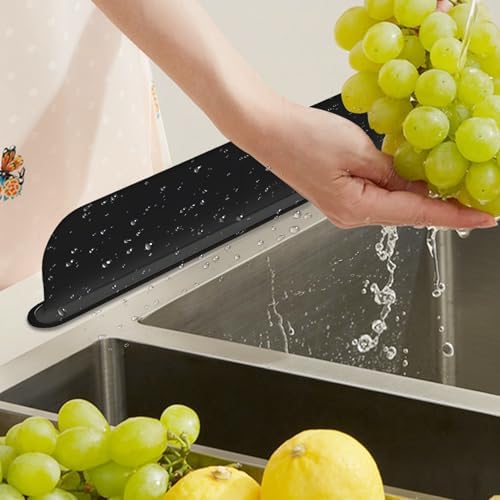 Reusable Silicone Kitchen Sink Splash Guard 49Cm Water Barrier For