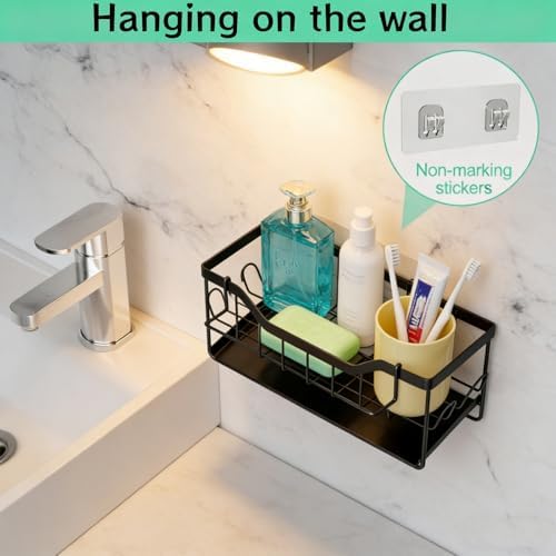Kitchen Sink Sponge Holder, Black