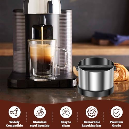 Knock Box Espresso Accessories, Shock-Absorbent Barista Style Coffee