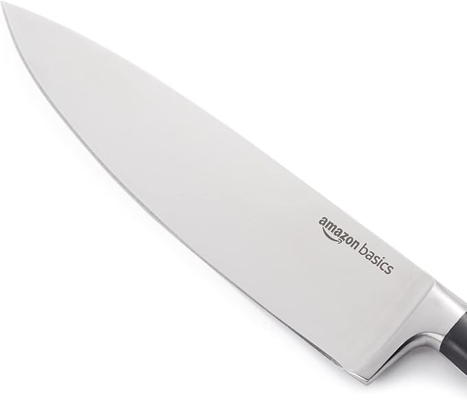 Amazon Basics Classic 8-inch Full Tang High Carbon Stainless Steel Chef's Knife - Image 3