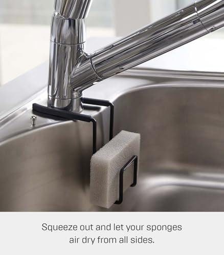 YAMAZAKI Home Tower Faucet-Hanging Sponge Holder, Steel