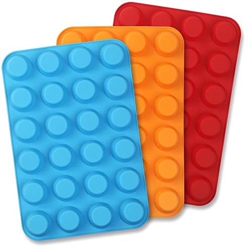 Silicone Muffin Pan, Cupcake Pan, 24 Cups, Food Grade Egg Muffin