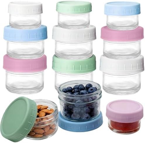 stablerice 3 Sizes of Salad Dressing Container To Go Glass Small