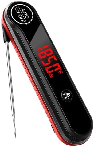 0.3s Instant Read Meat Thermometer, IP67 Waterproof