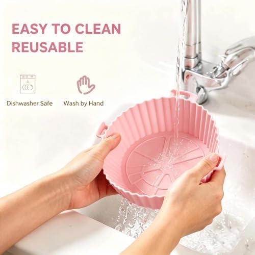 6-Piece Silicone Air Fryer Baking Tray Set
