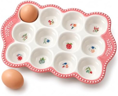 Ceramic Egg Holder, 12-Cup