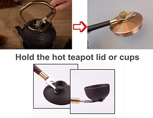 5.3 Inches Black Round Cast Iron Trivet Metal Teapot Base with Legs