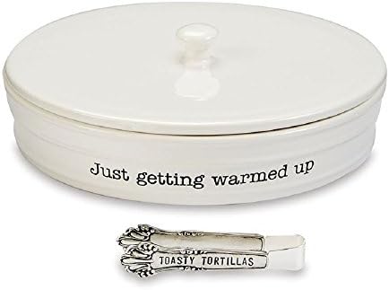 Mud Pie Ceramic Tortilla Warming Dish