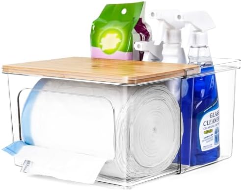 iCASA 2 in 1 Trash Bag Holder Garbage Bags Dispenser Under Sink