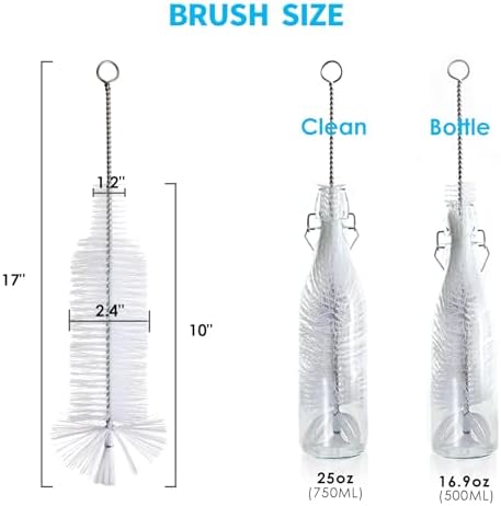 Bottle Brush - Ideal for Cleaning Narrow Neck Swing Top Glass