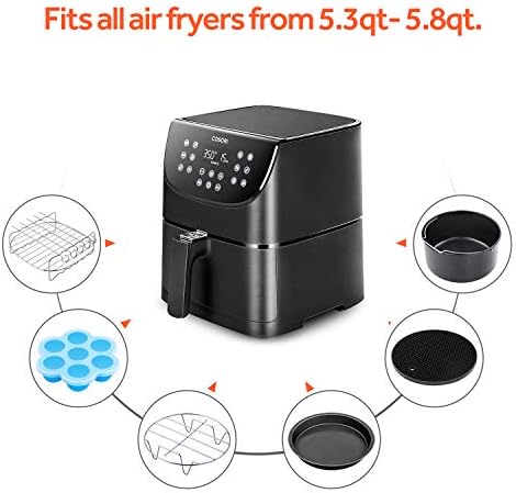 COSORI Air Fryer Accessories, Set of 6 Perfect for Most 5.0 Qt and