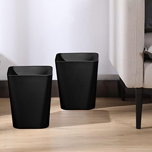 Hoolerry 9-Piece Trash Can Set, 2 Gallon, Black