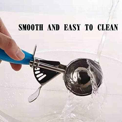 #12(2-2/3 oz.) Stainless Steel Ice Cream Scoop Disher,Stainless Steel