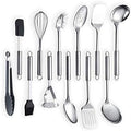 Berglander Cooking Utensil Set 12 Piece Stainless Steel Kitchen Tool
