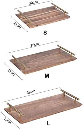 zaizai Wood Serving Platters, Plate Serving Tray, with Stylish Natural