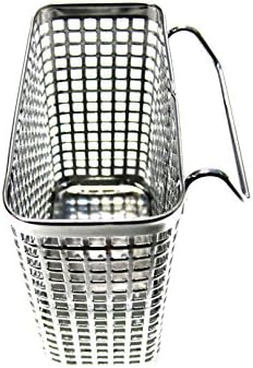 Small Square Stainless Steel Perforated Cutlery Basket Sink Rack