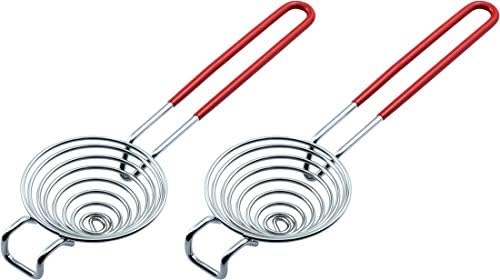 CAMKYDE Stainless Steel Egg Separator, Set of 2, Red
