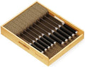 SpaceAid Large Bamboo Knife Drawer Organizer