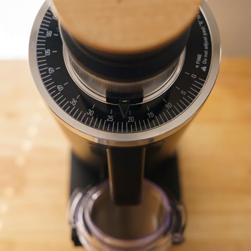 MiiCoffee DF54 Single Dose Coffee Grinder, Black
