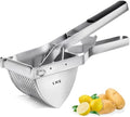 LHS Stainless Steel Potato Ricer and Masher, Heavy Duty Commercial