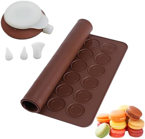 Silicone Macaron Baking Kit, 48 Capacity Macaron Silicone Mat and