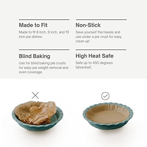 Parchment Paper for Pie Weights and Pans, Plastic Free Packaging, Pre