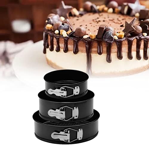 3-Piece Cheesecake Pan Set Non Stick Springform Pan with, 8.7