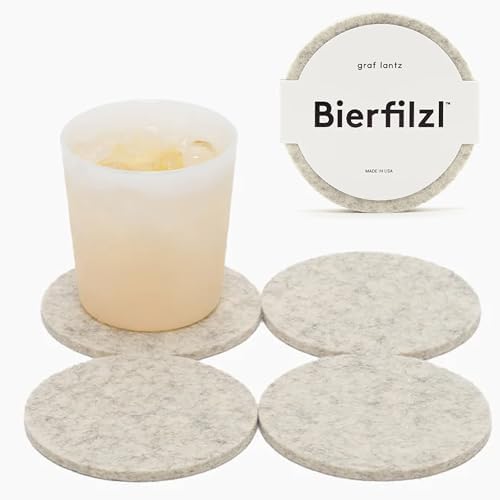 Graf Lantz - Bierfilzl Merino Wool Round Coasters Set of 4 - Heather