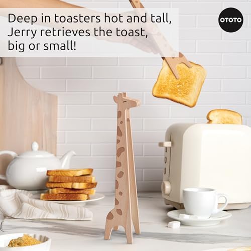 OTOTO Jerry the Giraffe Toaster Tongs and Splatypus Jar Spatula