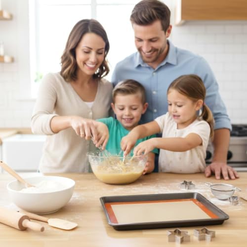 2 Half & 1 Quarter Silicone Baking Mat, Baking Sheets