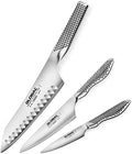 Global Knife Set with Asian Chef’s, Prep and Paring Knives – Stainless